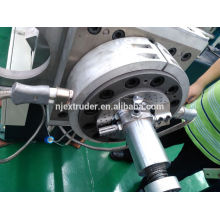 Export to Thailand 65/150 air-cooling hot-face PVC cable material extruder